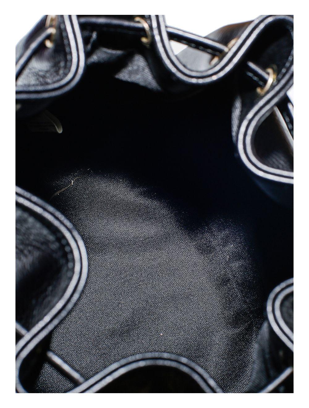 Tom&eva Sac Bourse En Cuir De Vachette Collet-LINDA 4009-Noir
