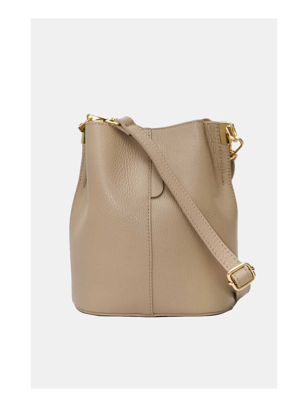Tom&eva Sac Bourse En Cuir De Vachette Grainée LILWENN 4090-Taupe