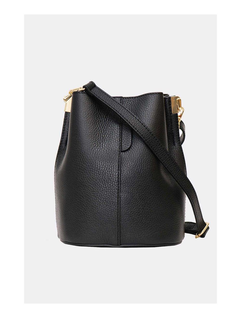 Tom&eva Sac Bourse En Cuir De Vachette Grainée LILWENN 4090-Noir