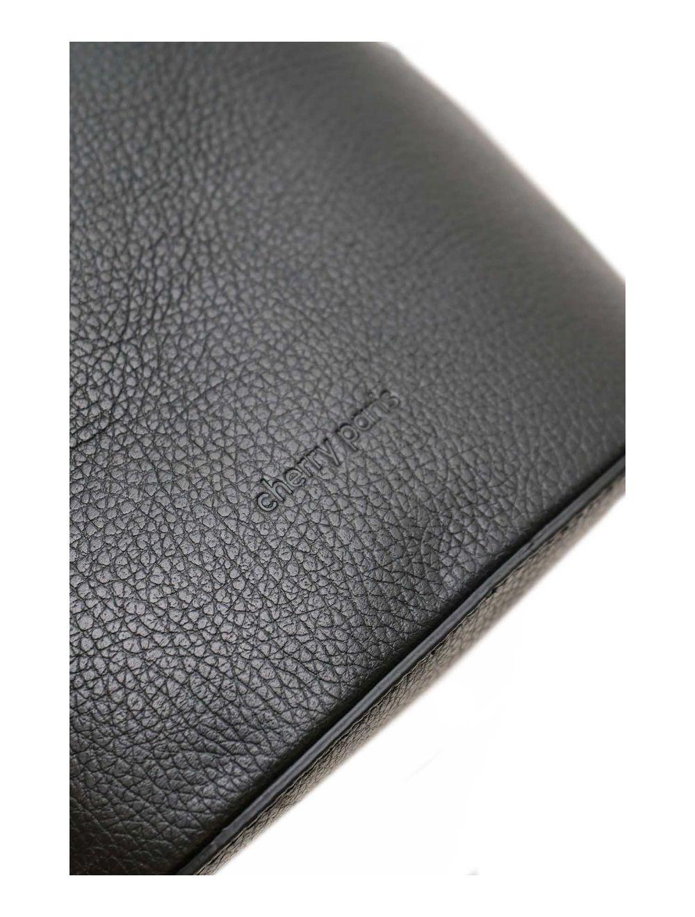 Tom&eva Sac Bourse En Cuir De Vachette Grainée LILWENN 4090-Noir