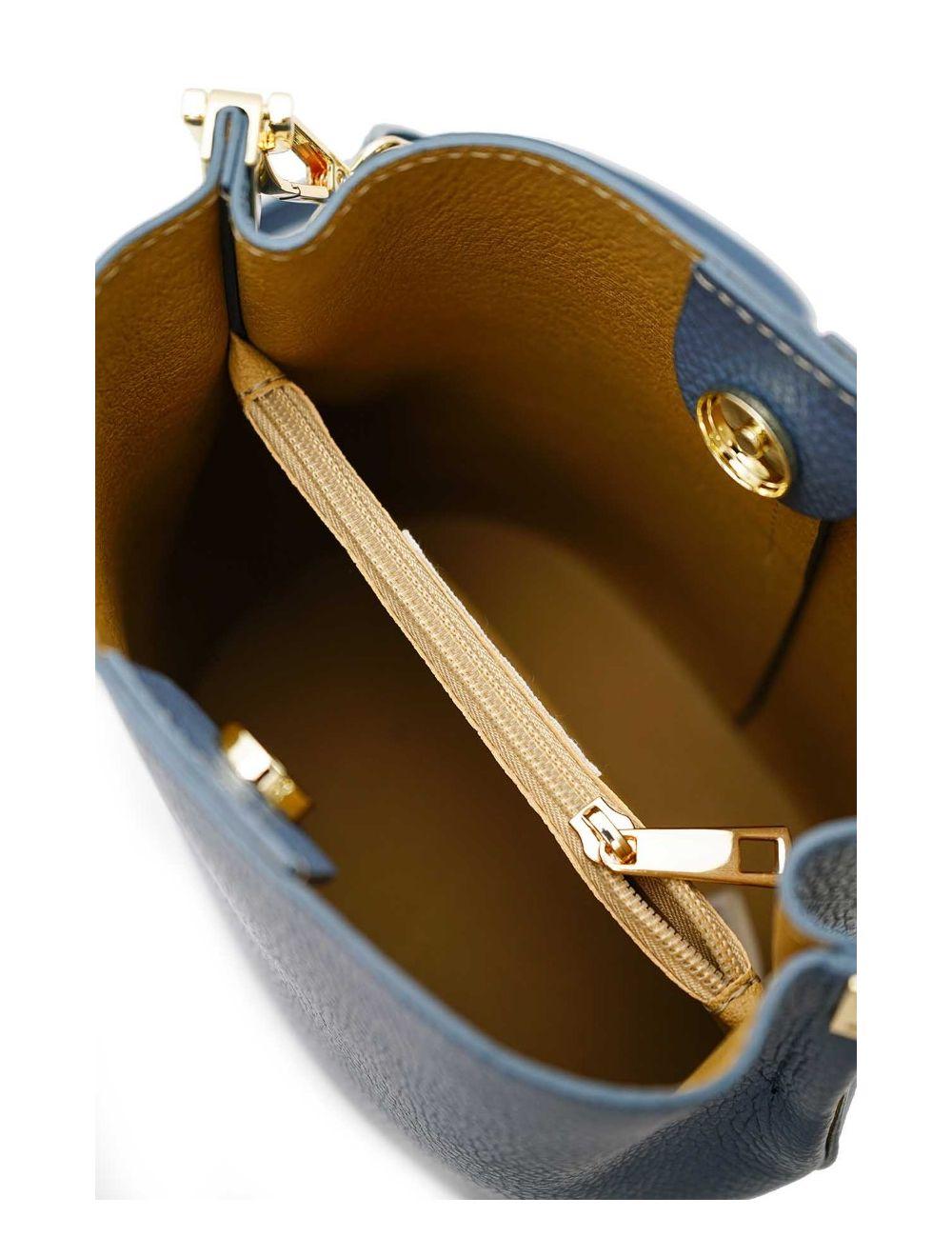 tom&eva Sac Bourse en Cuir De Vachette Grainée LILWENN 4090-Jean