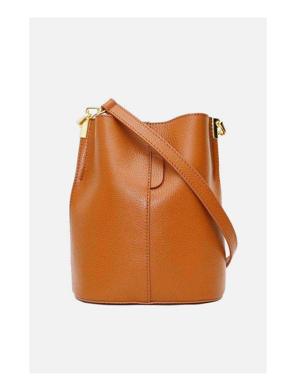 Tom&eva Sac Bourse En Cuir De Vachette Grainée LILWENN 4090-Cognac