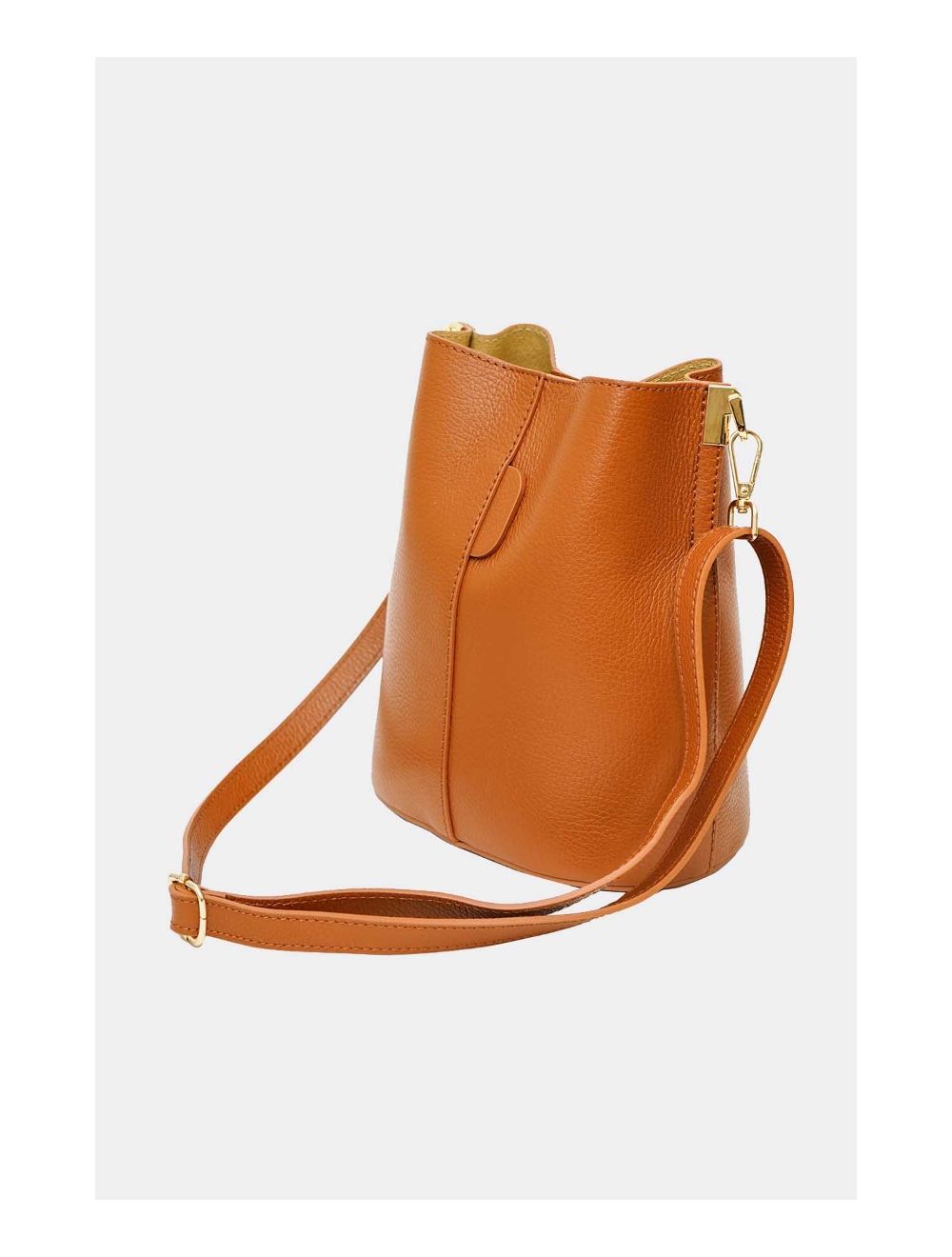 Tom&eva Sac Bourse En Cuir De Vachette Grainée LILWENN 4090-Cognac
