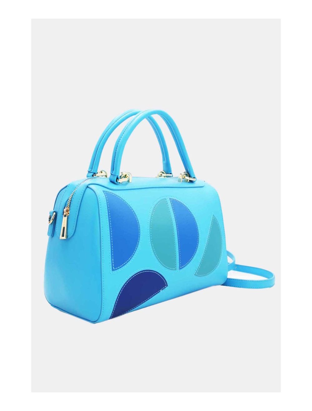 Tom&eva Sac Bowling Décoré Des Demi-lunes-22B-5530-Bleu