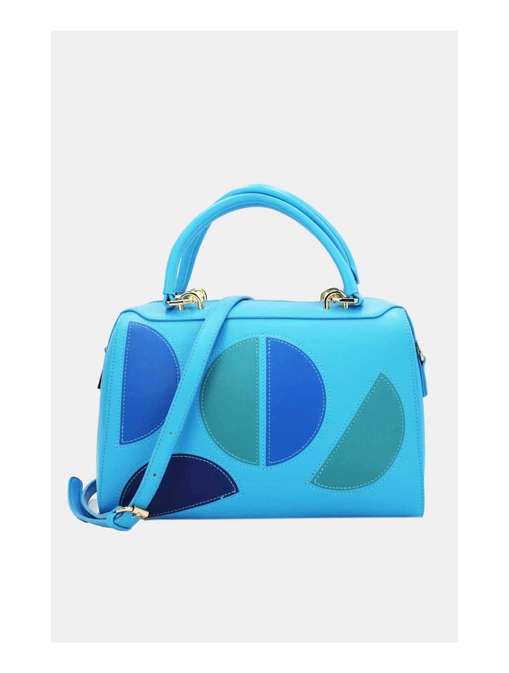 tom&eva Sac Bowling Décoré Des Demi-lunes-22B-5530-Bleu