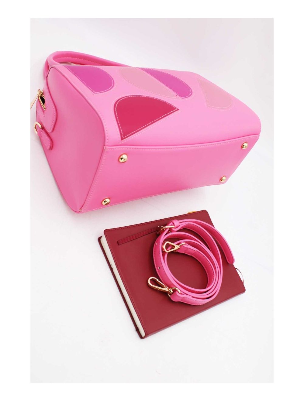 Tom&eva Sac Bowling Décoré Des Demi-lunes-22B-5530-Rose Cair