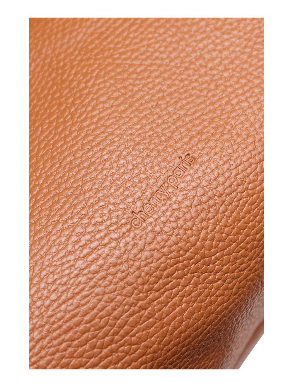 Tom&eva Sac Cabas Cuir De Vachette Grainé 4162 MICHELLE-Cognac