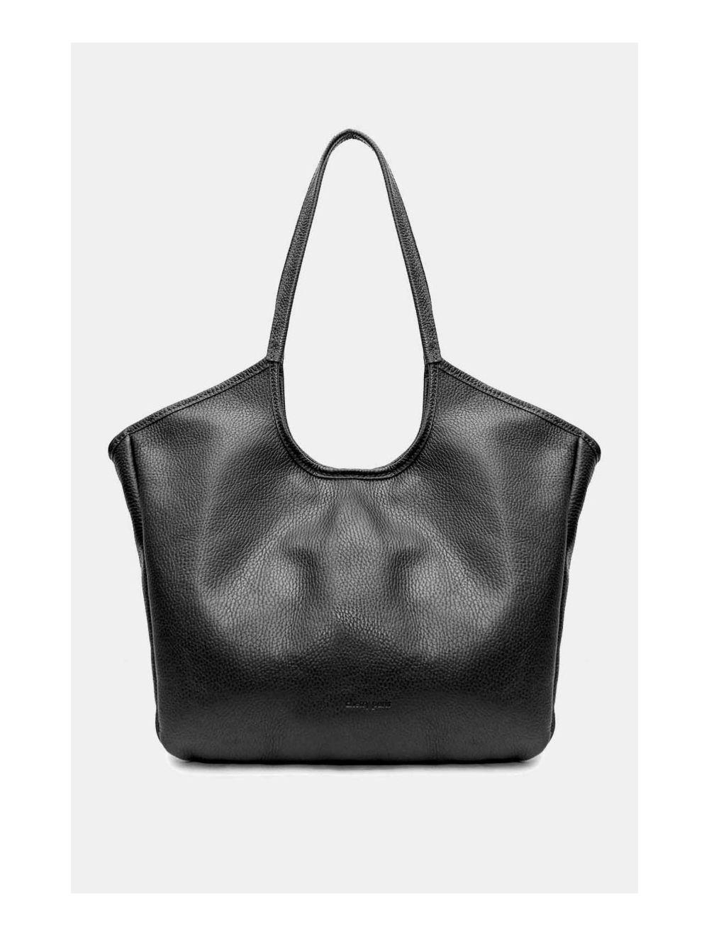 tom&eva Sac Cabas Cuir De Vachette Grainé 4162 MICHELLE-Noir