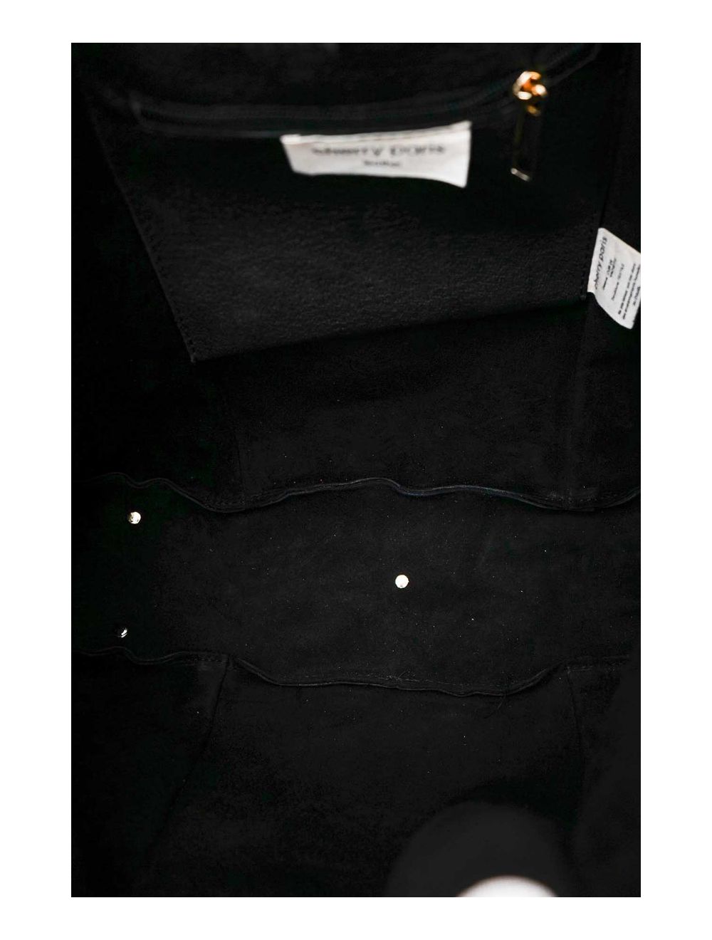 tom&eva Sac Cabas en Croûte de Cuir Vachette Suède-GAELLE 4103-Noir