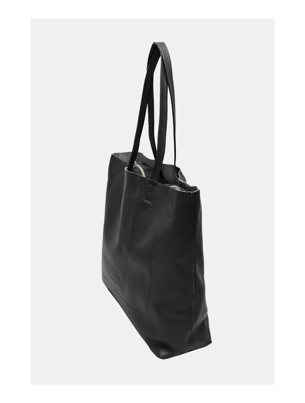 Tom&eva Sac Cabas En Cuir Vachette Grainé CELESTINE 4093-Noir