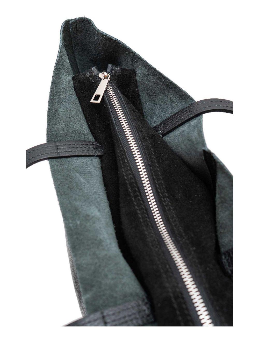 Tom&eva Sac Cabas En Cuir Vachette Grainé CELESTINE 4093-Noir