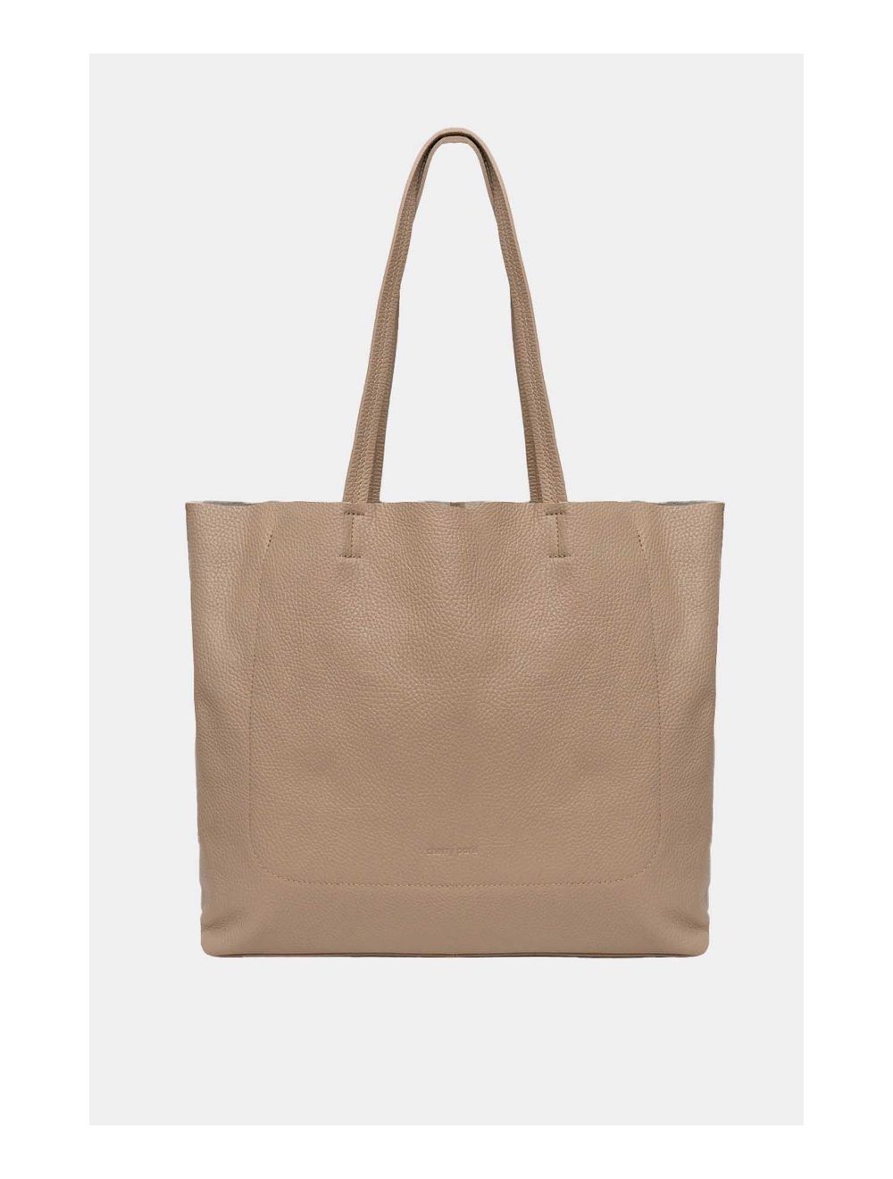 Tom&eva Sac Cabas En Cuir Vachette Grainé CELESTINE 4093-Taupe