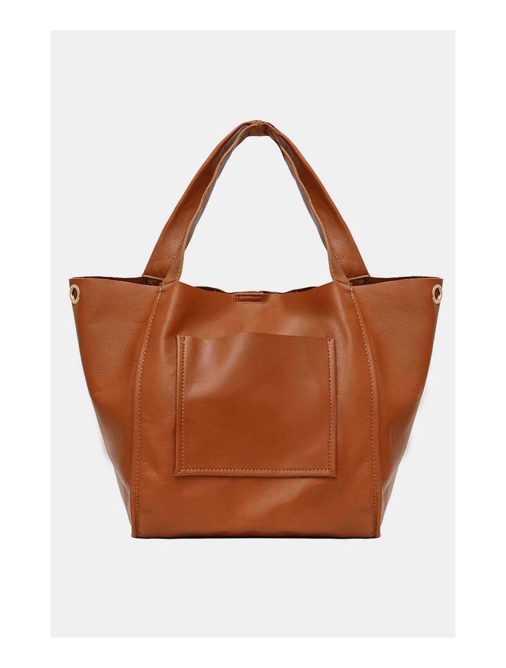 Tom&eva Sac Cabas En Cuir Vachette Sauvage 4101 KAHINA-Camel