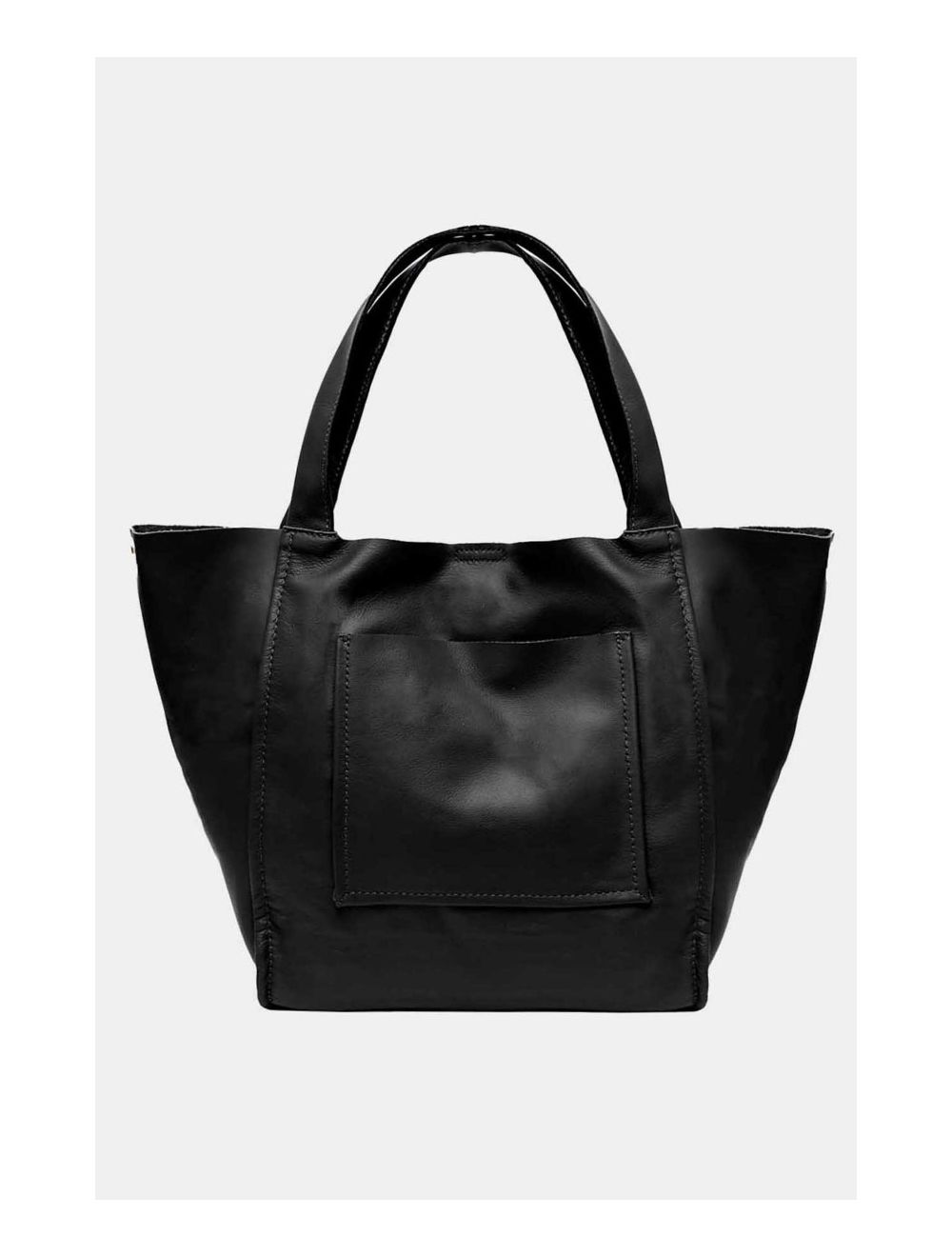 Tom&eva Sac Cabas En Cuir Vachette Sauvage 4101 KAHINA-Noir