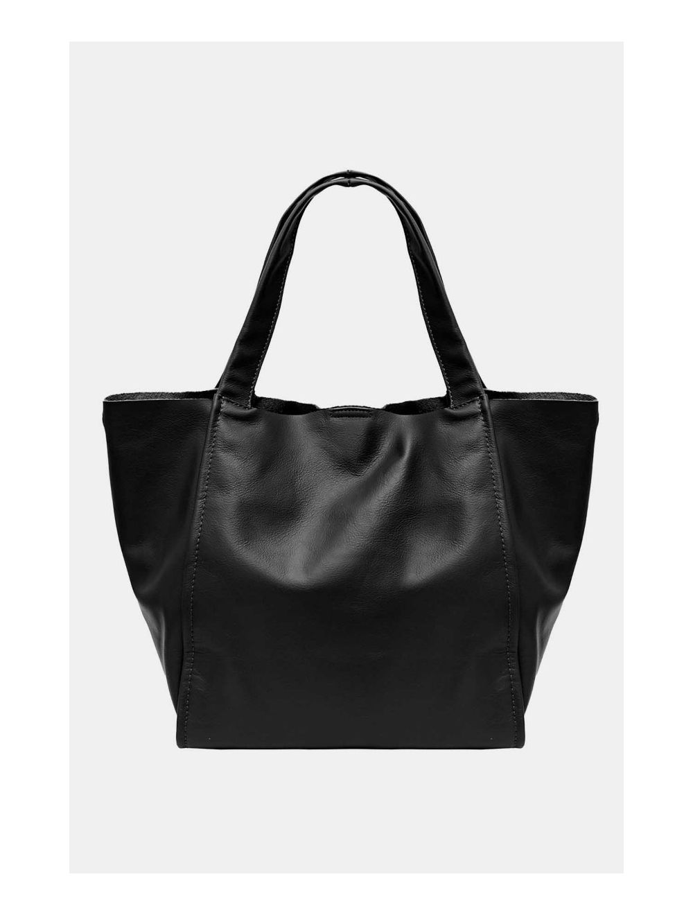 Tom&eva Sac Cabas En Cuir Vachette Sauvage 4101 KAHINA-Noir