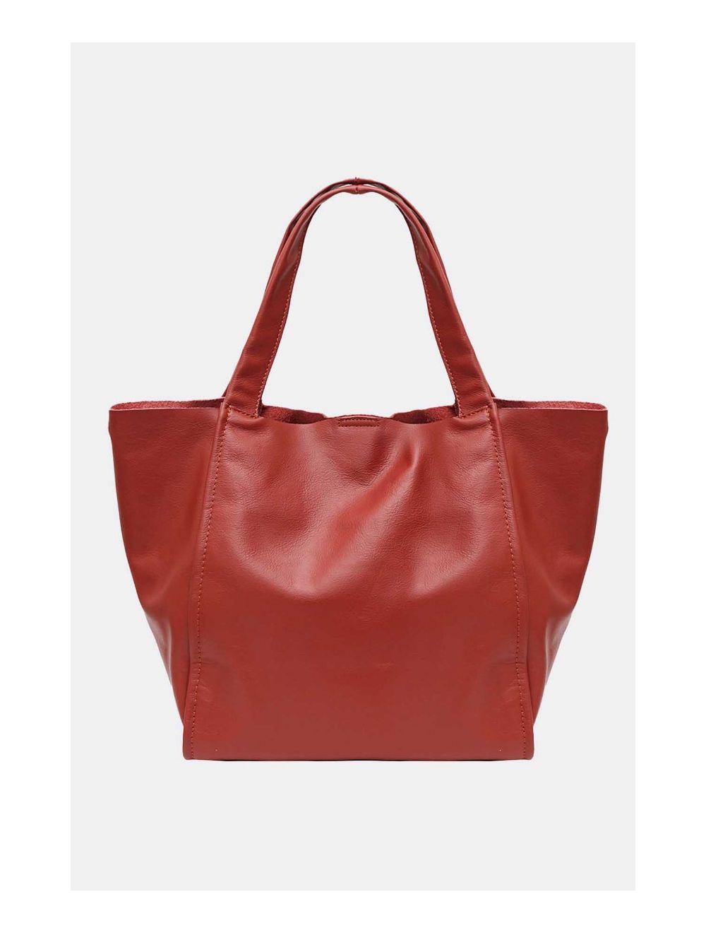Tom&eva Sac Cabas En Cuir Vachette Sauvage 4101 KAHINA-Rouge