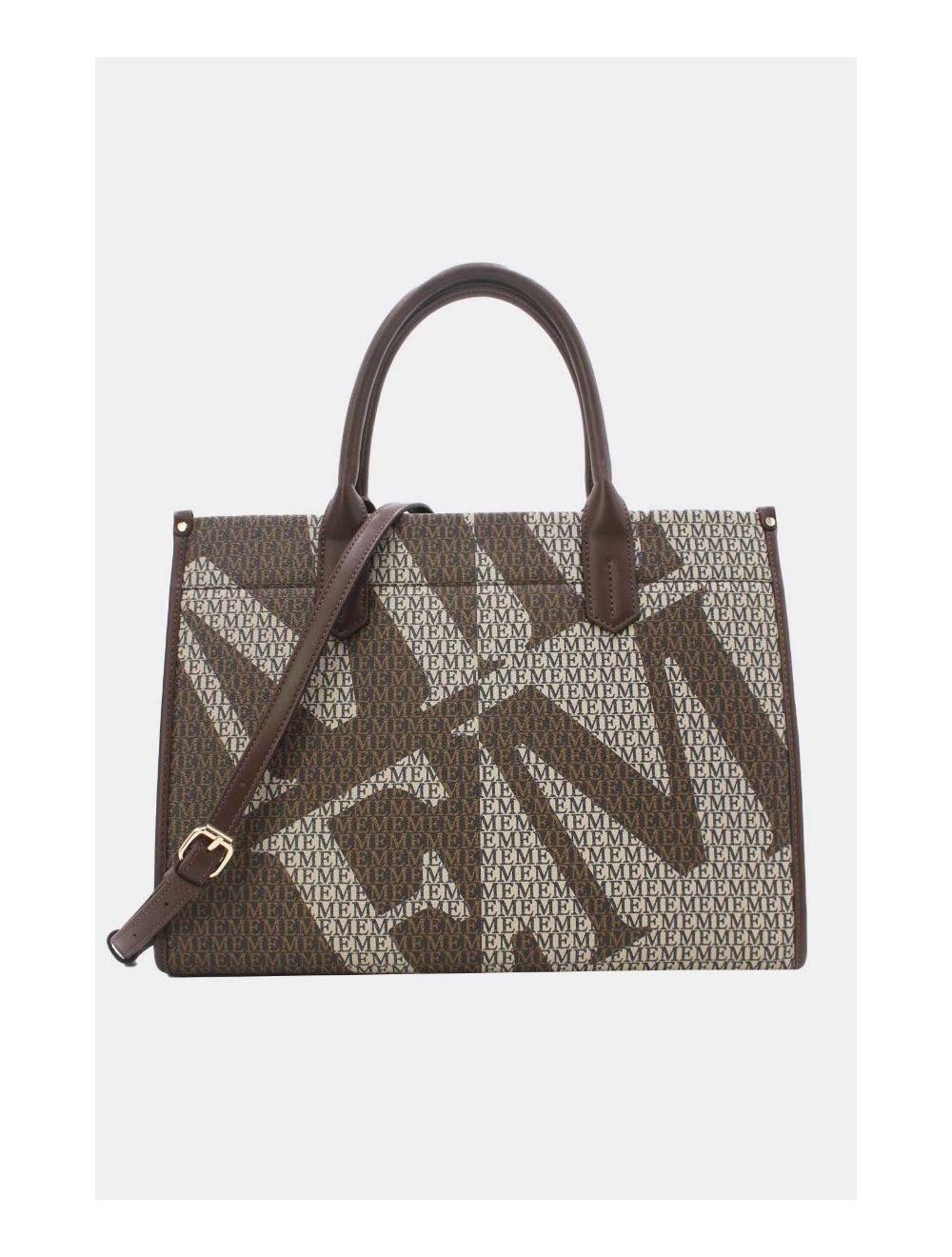 Tom&eva Sac Cabas Fourre-Tout Monogramme 24B-5872-Café