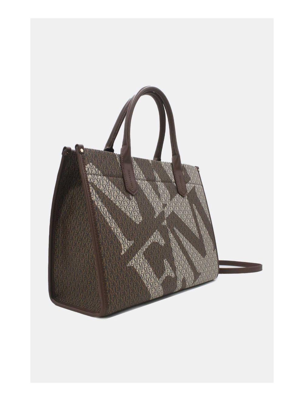 Tom&eva Sac Cabas Fourre-Tout Monogramme 24B-5872-Café