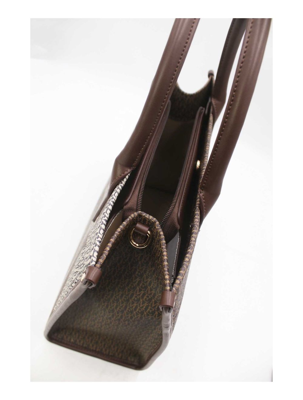 tom&eva Sac Cabas Fourre-Tout Monogramme 24B-5872-Café