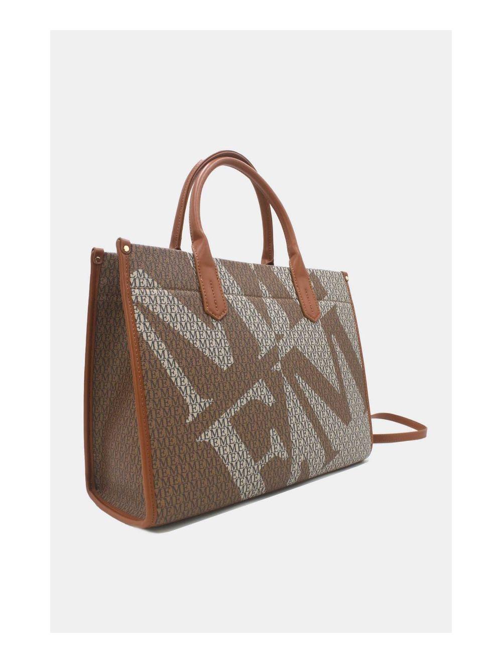 Tom&eva Sac Cabas Fourre-Tout Monogramme 24B-5872-Marron