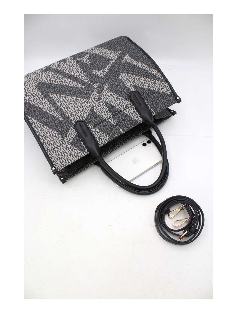 Tom&eva Sac Cabas Fourre-Tout Monogramme 24B-5872-Noir