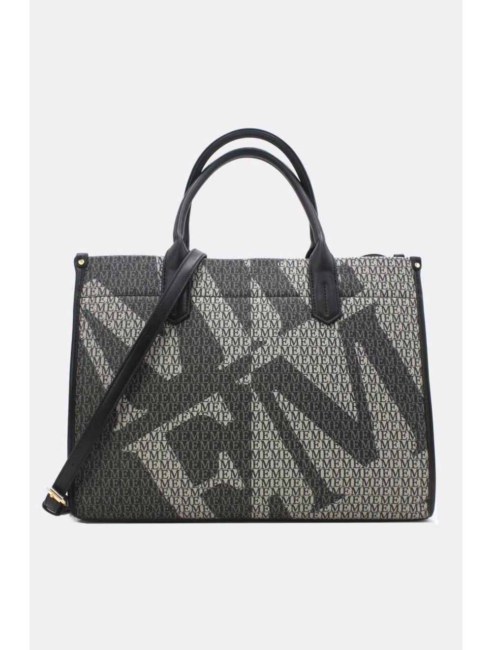 tom&eva Sac Cabas Fourre-Tout Monogramme 24B-5872-Noir