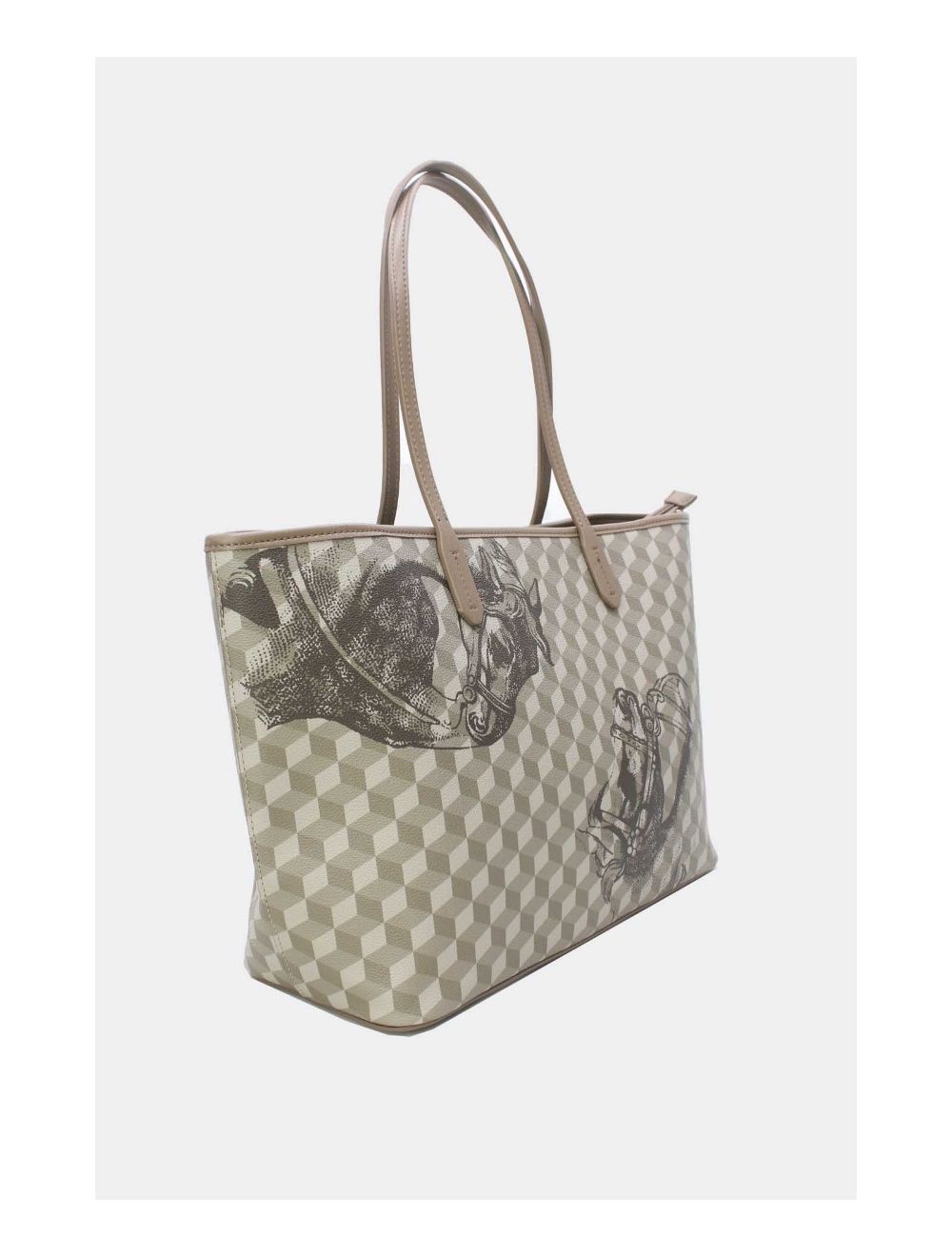 Tom&eva Sac Cabas Fourre-Tout Monogramme Classique 24B-5875-Abricot