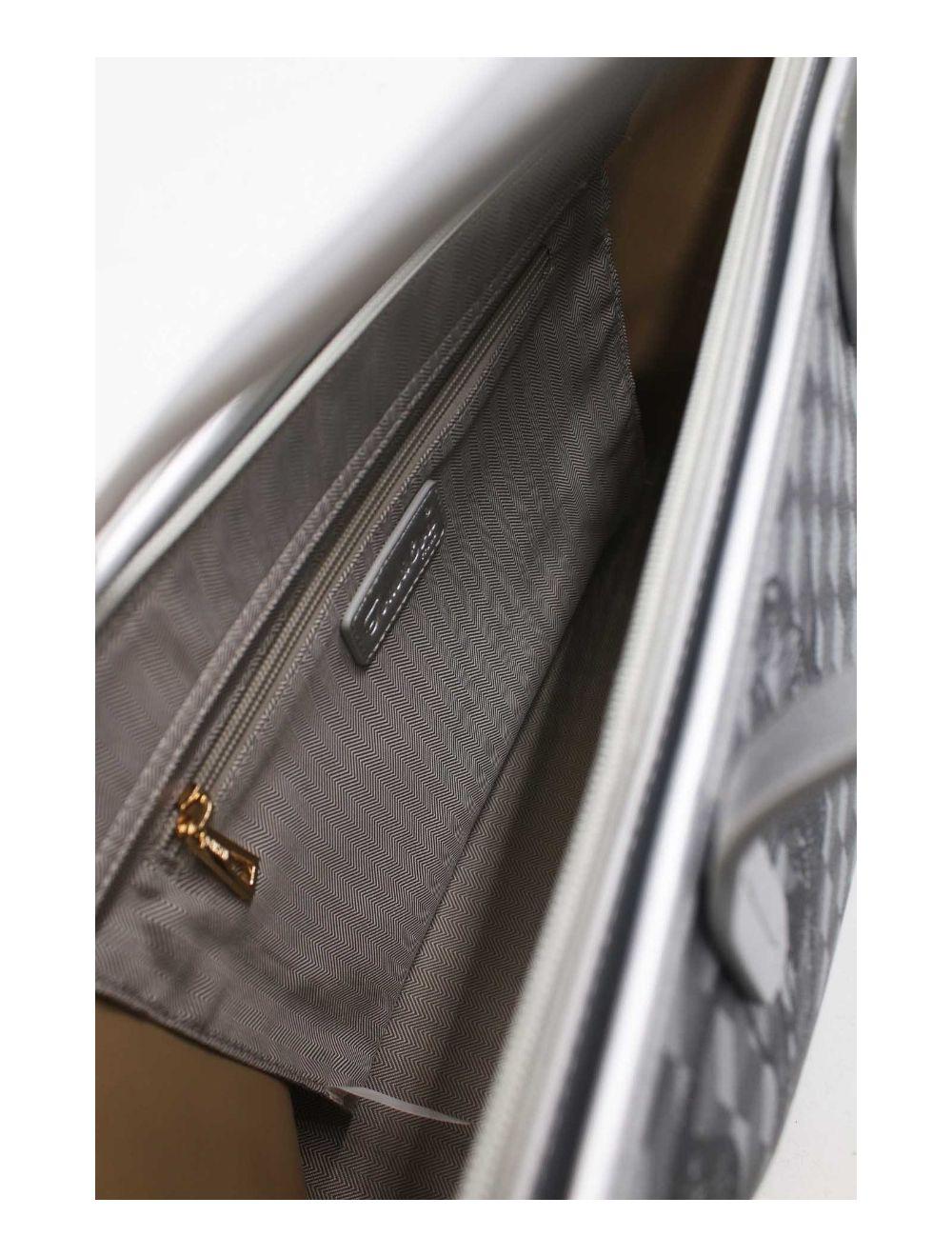 Tom&eva Sac Cabas Fourre-Tout Monogramme Classique 24B-5875-Argenté