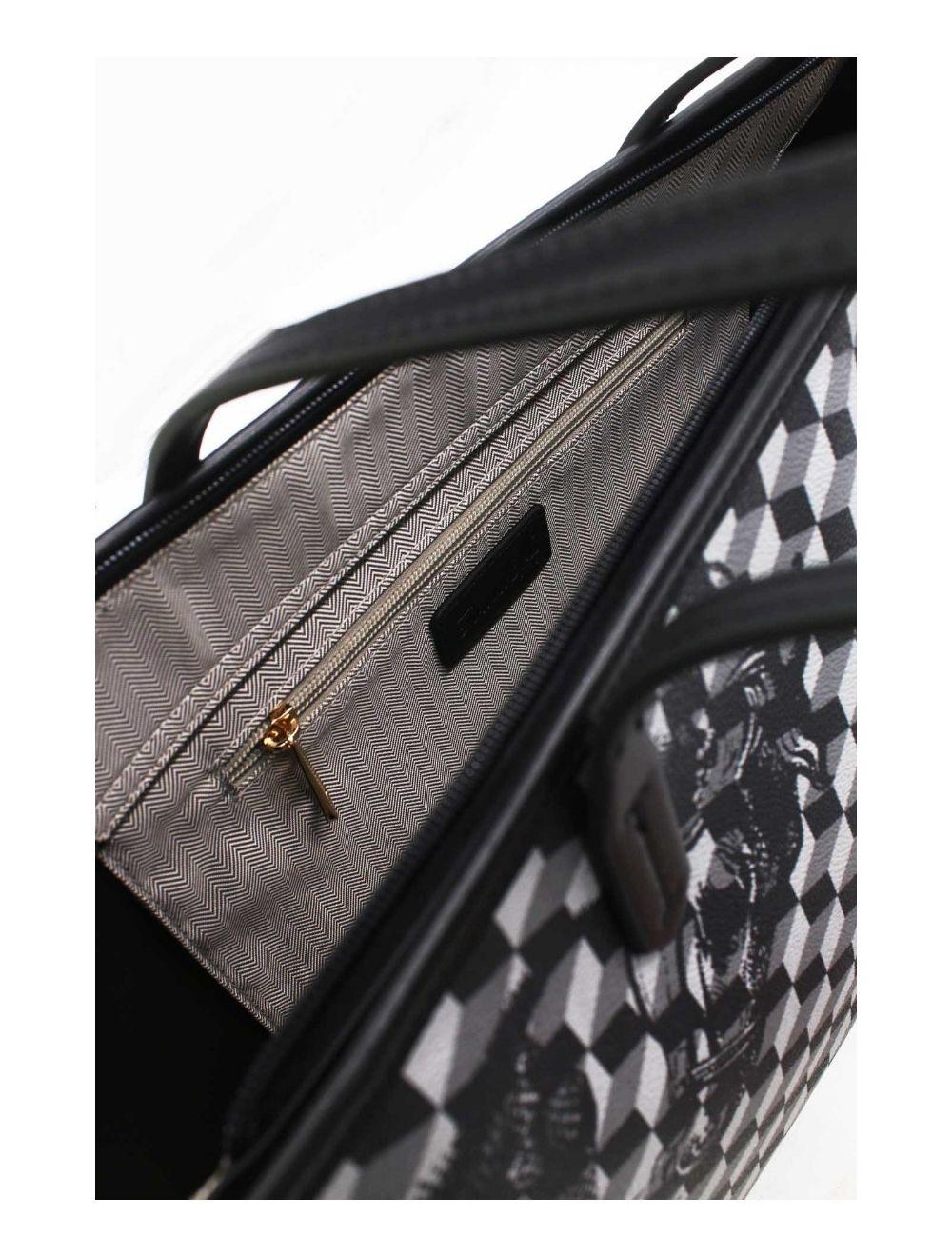 Tom&eva Sac Cabas Fourre-Tout Monogramme Classique 24B-5875-Noir