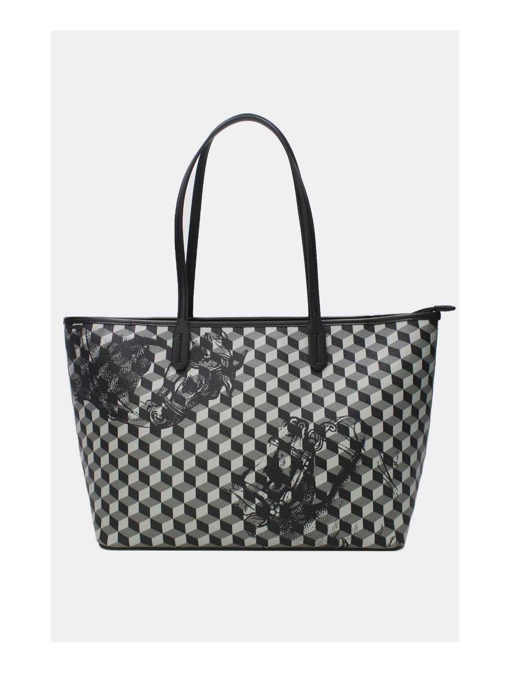 tom&eva Sac Cabas Fourre-Tout Monogramme Classique 24B-5875-Noir