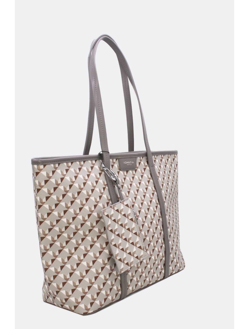 Tom&eva Sac Cabas Fourre-tout Oversize 24B-6068-Gris
