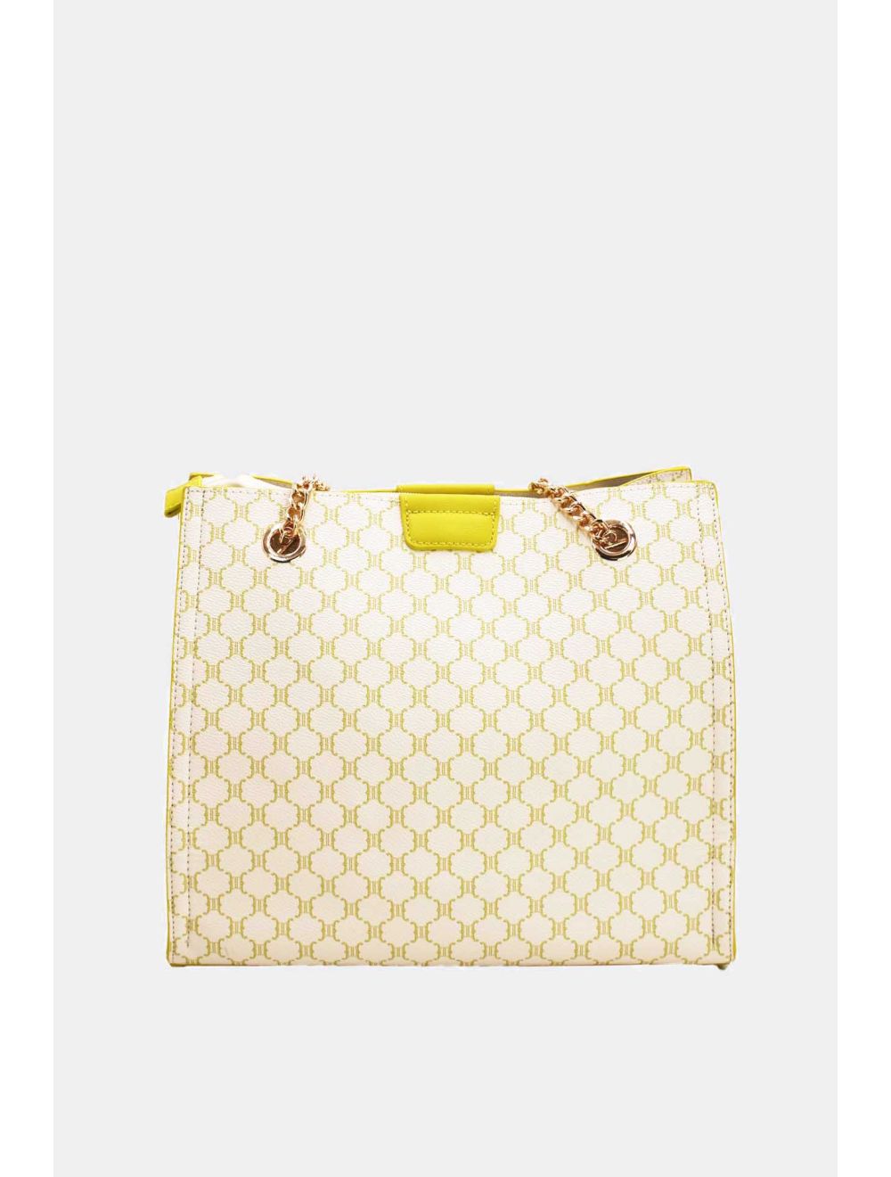 Tom&eva Sac Cabas Monogramme Double Porté 22B-5580-Jaune