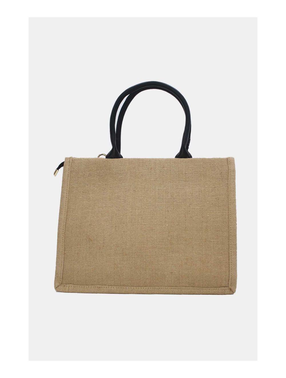 Tom&eva Sac Cabas Paillettes Et Broderie 24P-5984-Noir