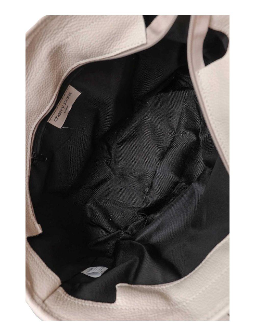 tom&eva Sac Cabas Raphia et Cuir Vachette Grainé 4133C SATINE RAPHIA-Beige