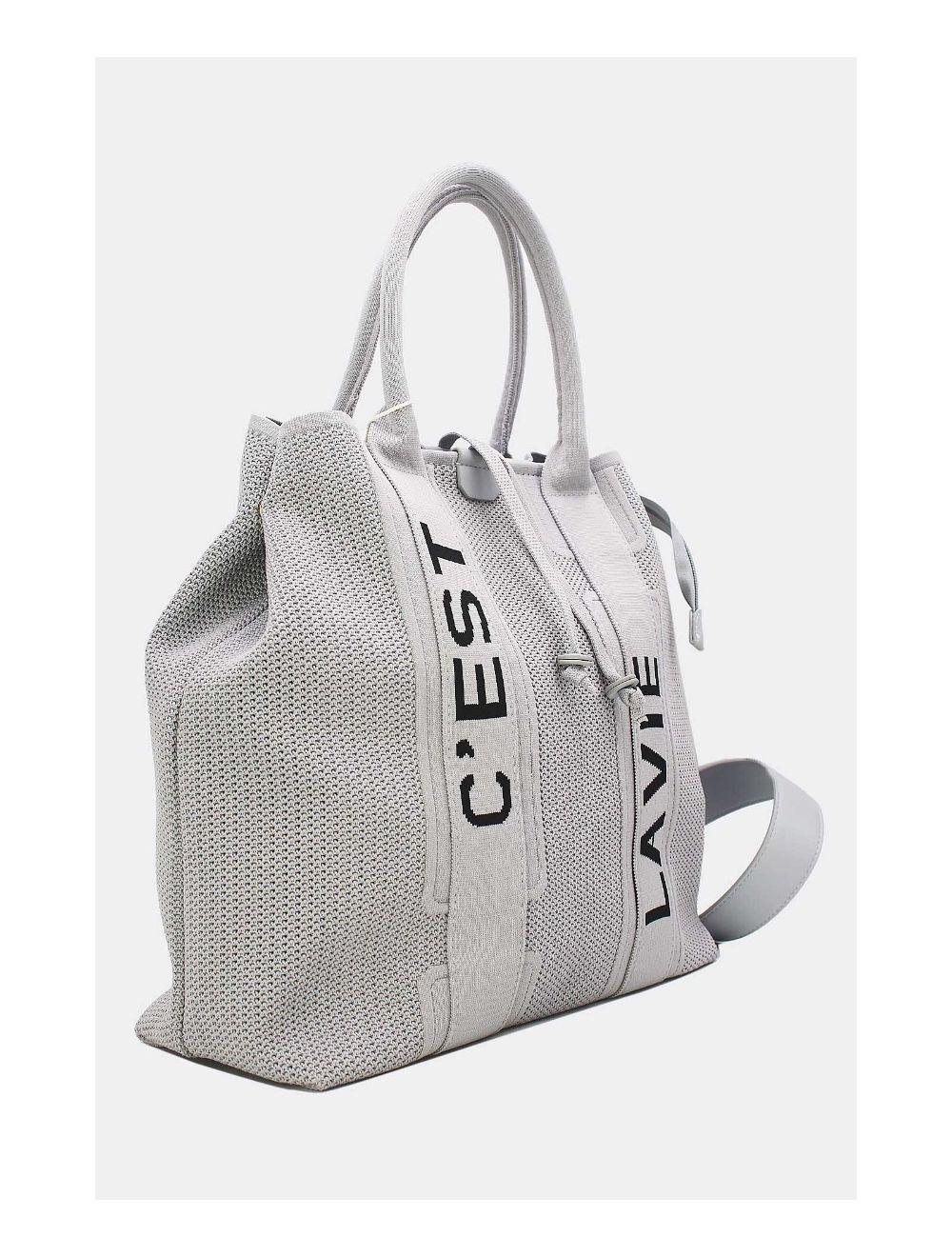 Tom&eva Sac Cabas Transformable En Maille 24B-6081-Gris