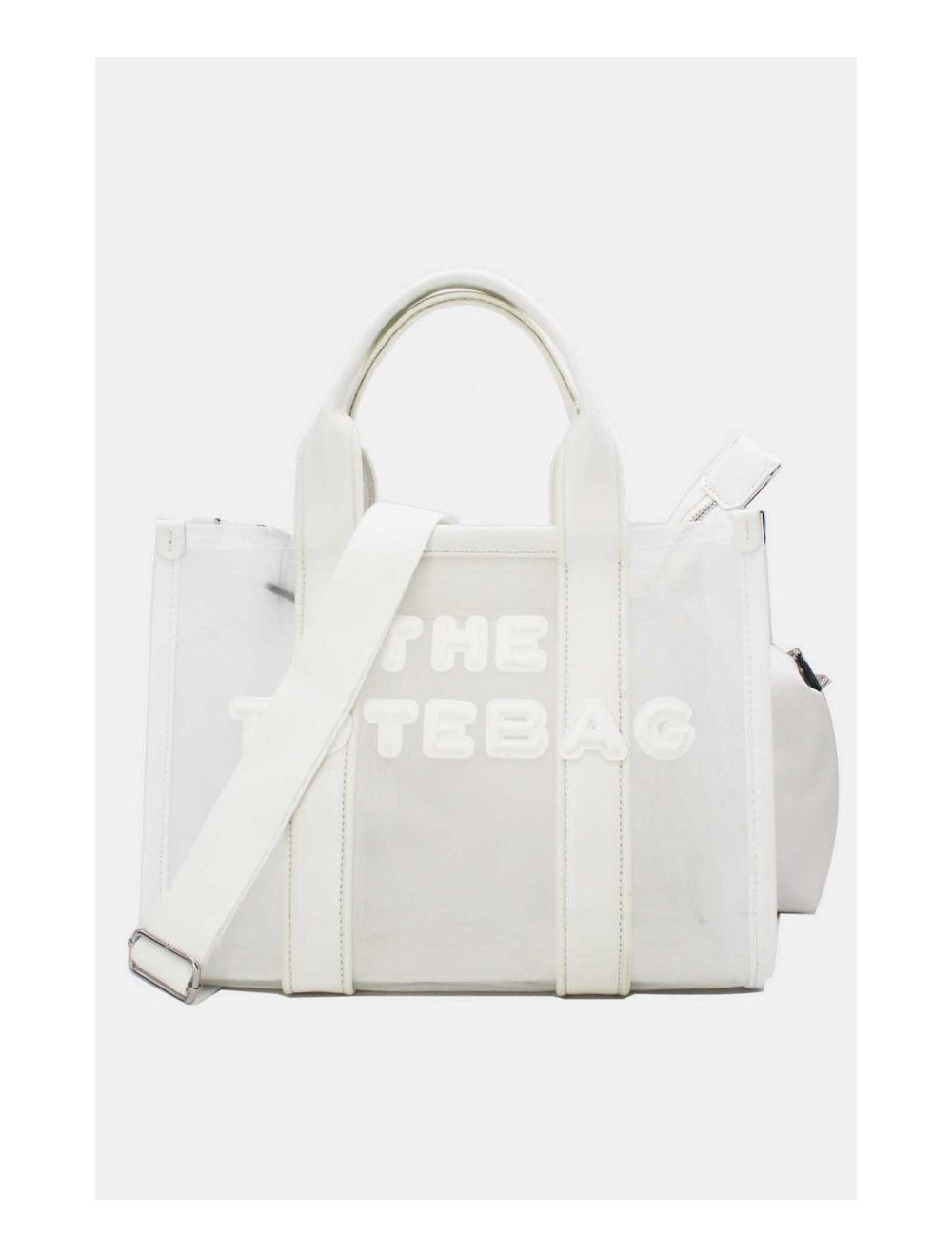 Tom&eva Sac Cabas Transparent En Filet 24B-6124-Blanc