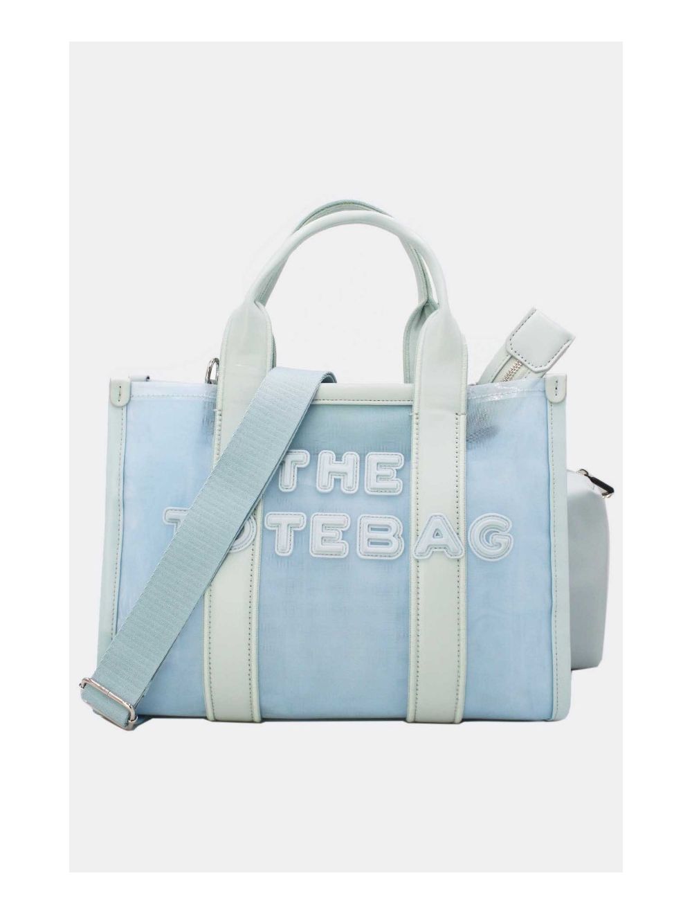 tom&eva Sac Cabas Transparent En Filet 24B-6124-Bleu