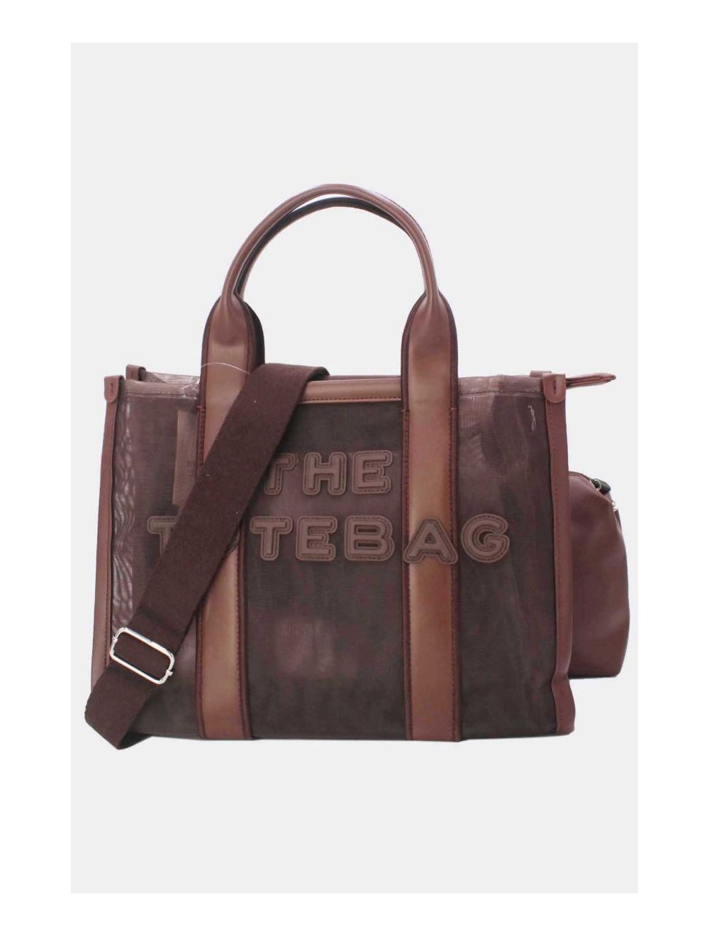 Tom&eva Sac Cabas Transparent En Filet 24B-6124-Café