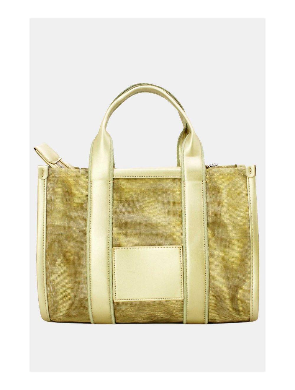 Tom&eva Sac Cabas Transparent En Filet 24B-6124-Doré