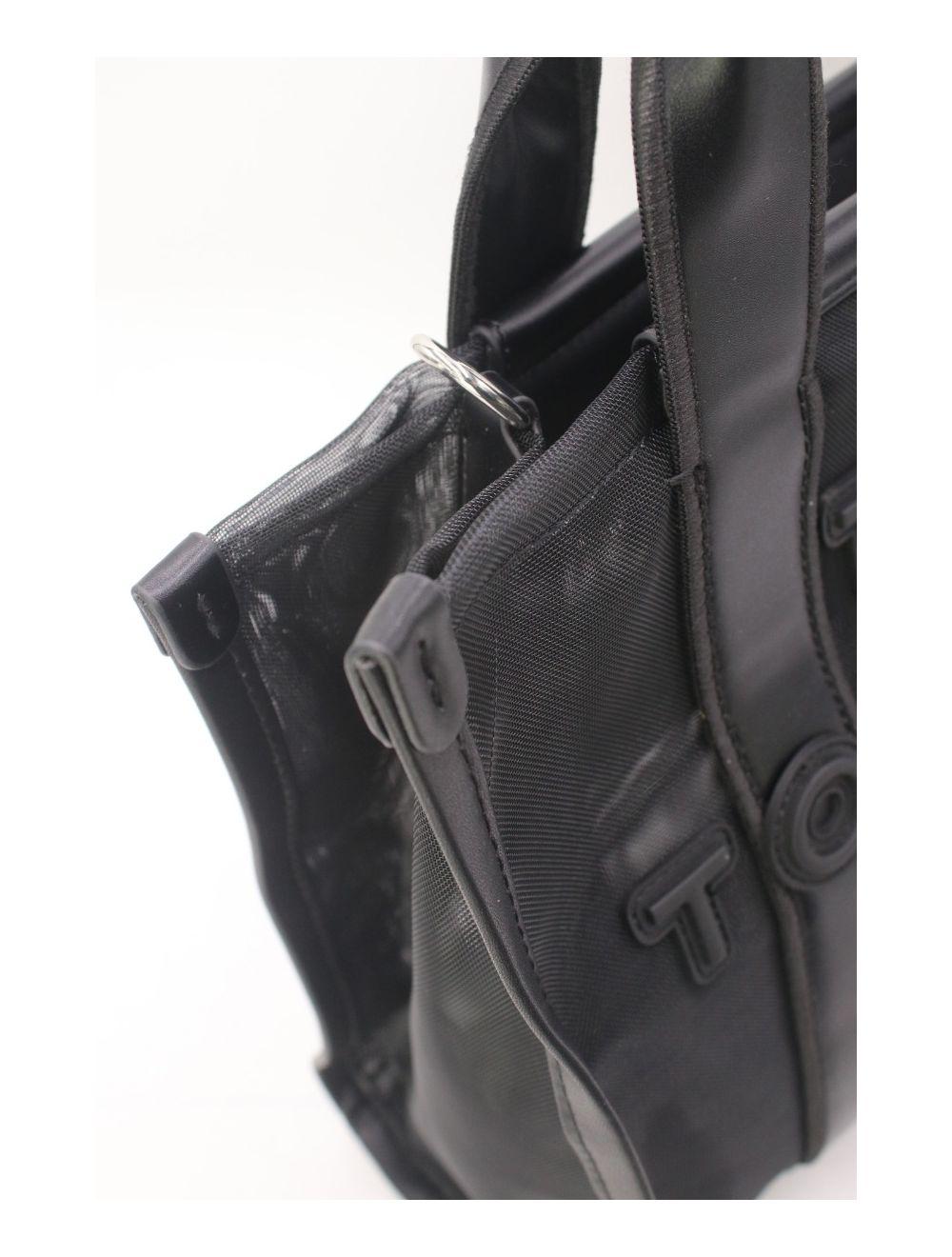 tom&eva Sac Cabas Transparent En Filet 24B-6124-Noir