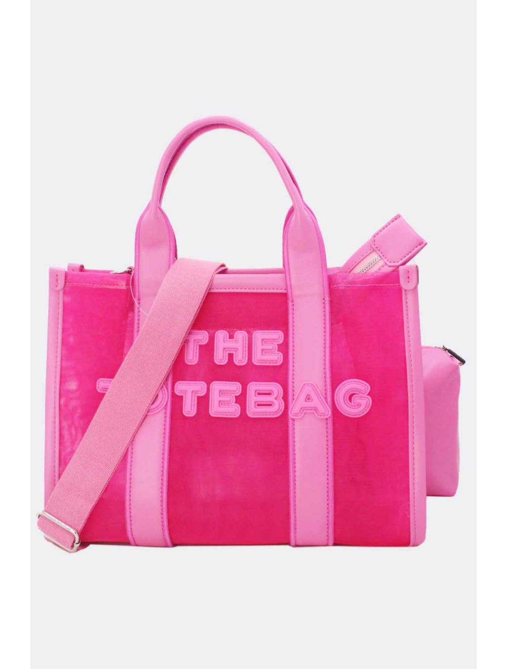 Tom&eva Sac Cabas Transparent En Filet 24B-6124-Rose