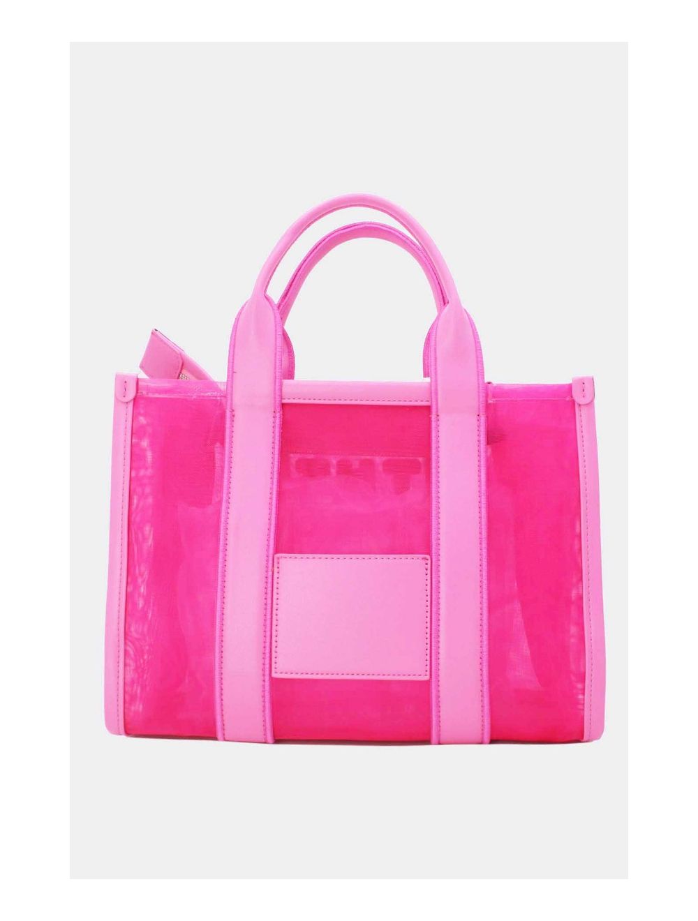 Tom&eva Sac Cabas Transparent En Filet 24B-6124-Rose