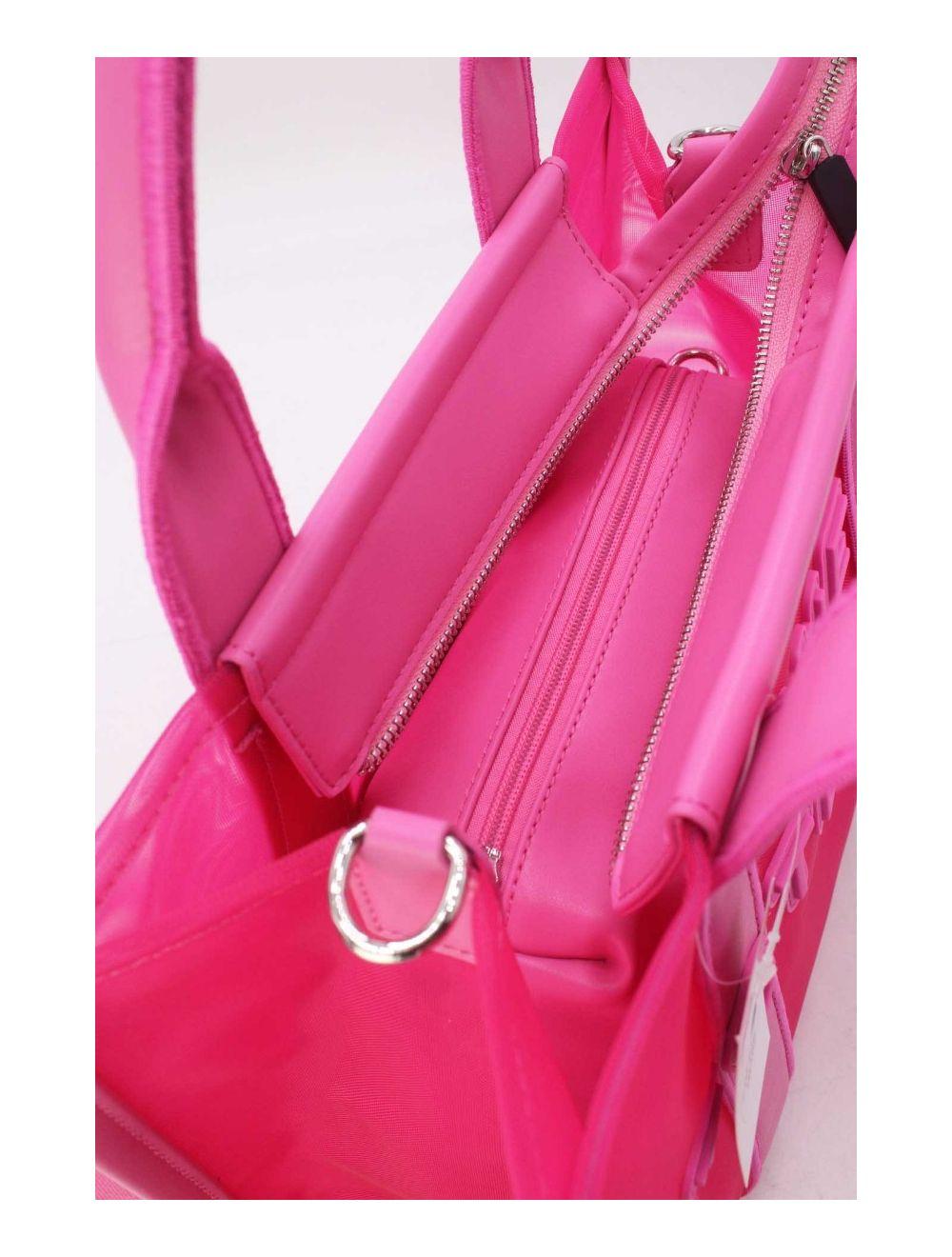 tom&eva Sac Cabas Transparent En Filet 24B-6124-Rose