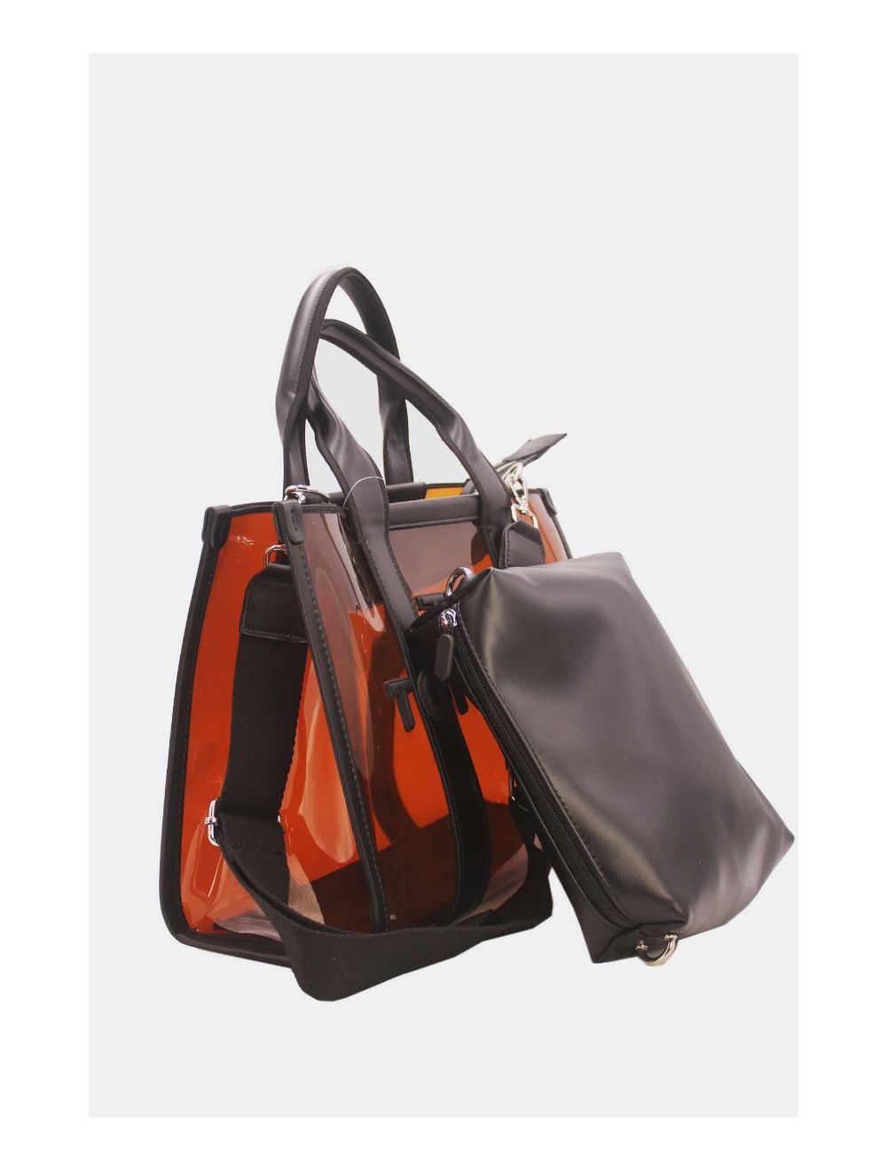 Tom&eva Sac Cabas Transparent RÉASSORT 23B-5784-Marron