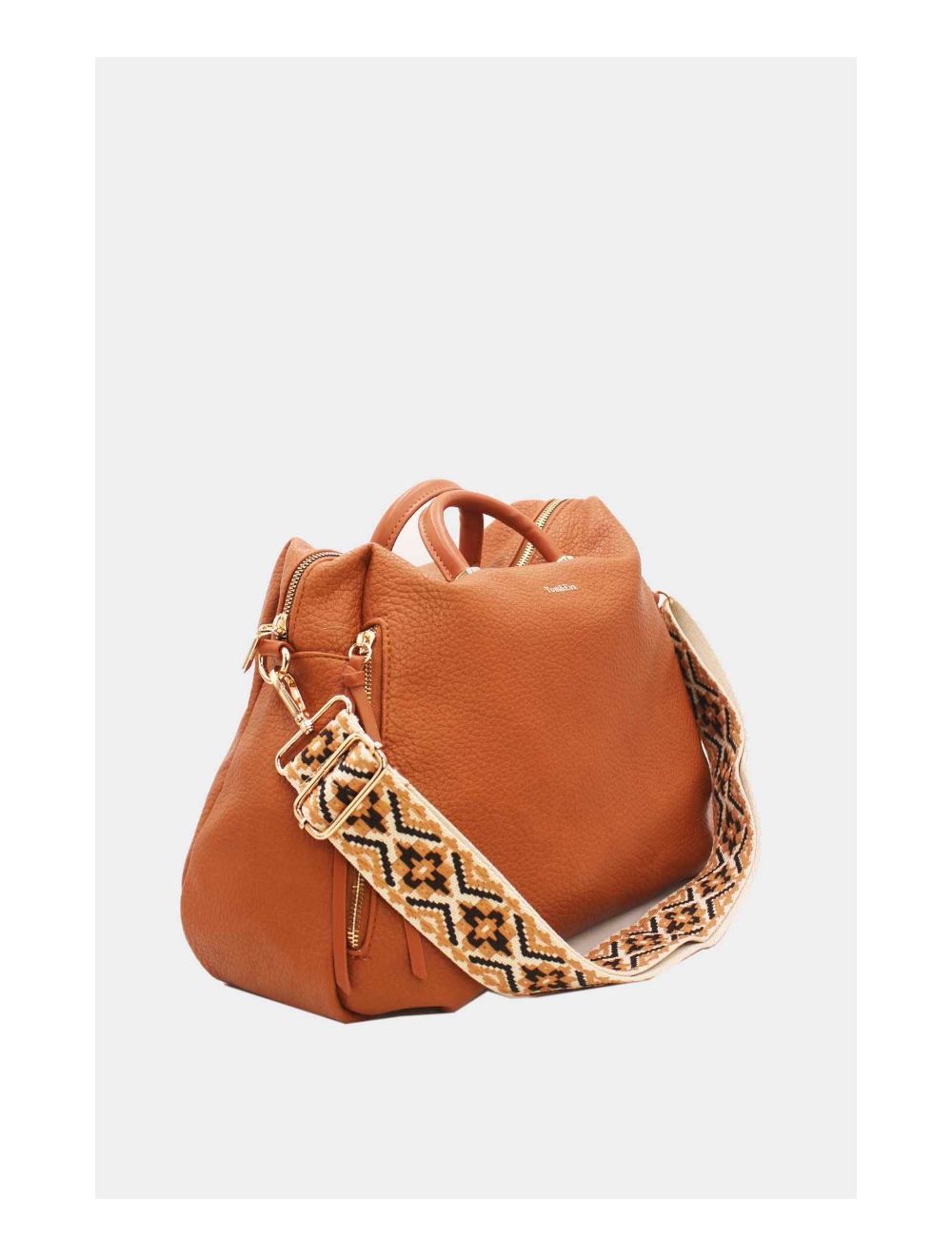 tom&eva Sac Cabine Avion Avec Bandoulière Large 23B-5785H-Camel