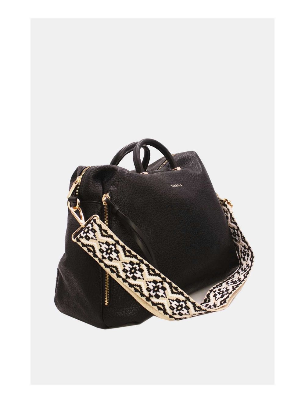 tom&eva Sac Cabine Avion Avec Bandoulière Large 23B-5785H-Noir