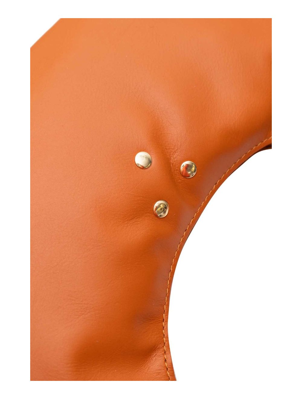 Tom&eva Sac Demi-lune Porté Crossé En Cuir De Vachette LAURINE 4124-Camel