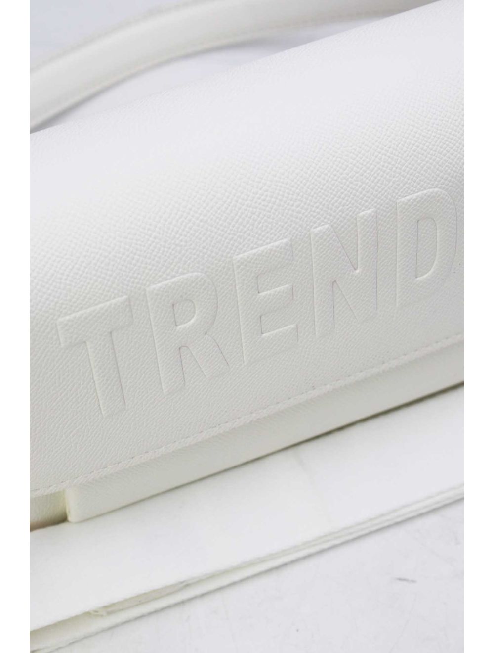 tom&eva Sac Double Porté Effet Cuir Grainé 24P-6084-Blanc