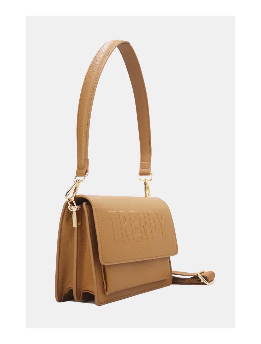 Tom&eva Sac Double Porté Effet Cuir Grainé 24P-6084-Marron