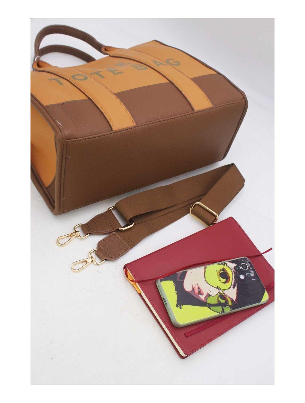 Tom&eva Sac Fourre-Tout Effet Cuir Grainé 24B-5947-Brown/Coffee